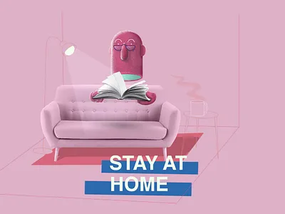 Stay At Home collage covid19 illustration quarantine stayhome