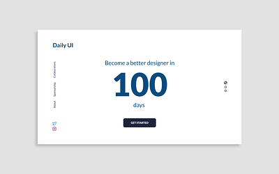 Daily UI Day 100: Redesign Daily UI Landing Page daily daily 100 challenge daily ui dailyui day 100 design landing page redesign redesign concept redesigned ui ux web web design web redesign webdesign