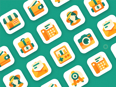 icon set app branding green icon icon set illustraion ios logo ui ux website