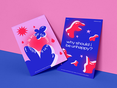 Words by Rumi abstract colorful concept flowers gradients illustrations playful poetry posters quotes rain rumi shapes stars sun typography