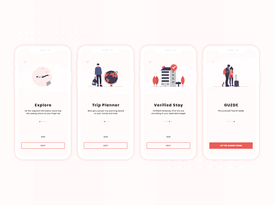 Onboarding Flow guide onboarding tourism ui