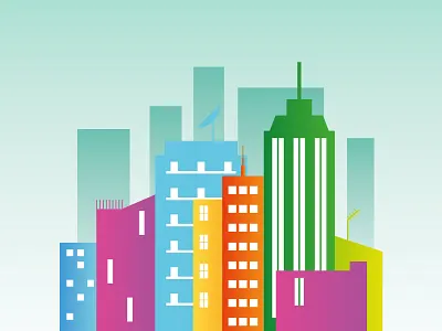 buildings building cityscape flat flat illustration flatdesign street