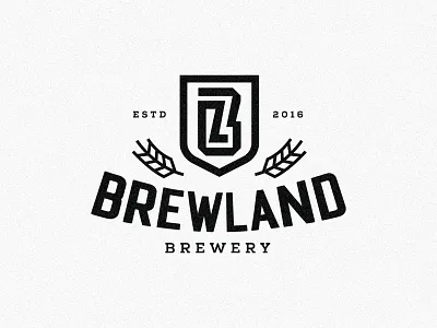 Proposed logo for Brewland Brewery badge badge logo badgedesign brandidentity branding branding design brewery brewery logo logo logodesign typography