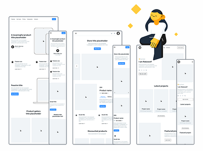 Frames 2 - Website Templates design elements design system design tools figma free icons freebie icons interface mobile mockups sketch symbols ui ui kit ux wireframes wireframing