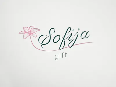 Sofija Gift Logo brand branding catering logo design designs flower shop logo logo logo brand logo design logodesign logos vector