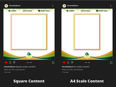 Instagram Post Frame design