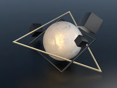 Abstract geometric graphics 3d 3d art 3d artist c4d cinema4d geometry illustration materials