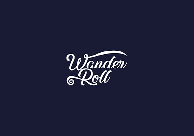 Wander Roll _ Logo design brand branding creative creative design design designer graphic lettering letters logo mark modern