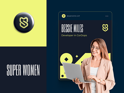 Superwoman IT Summit 2020 brand identity branding branding design business color colorful conference education halo halo lab identity logo logotype mentorship pattern startup summit women women conference