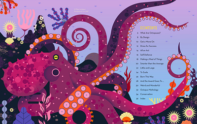 Octopus animal childrens book digital education folioart illustration nature owen davey science