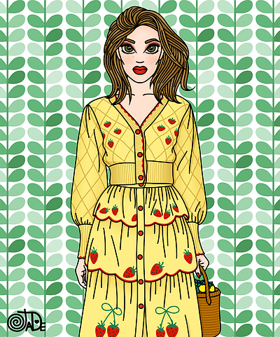 Strawberry Fields candy doll club fashion illustration fashion illustrator illustration sretsis sretsis