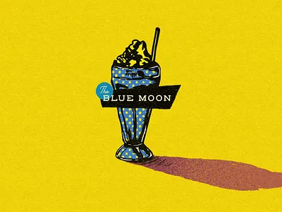 Soda Fountain Float Illustration 1950s branding design float ice cream icon illustration illustrator logo retro retro design soda typography vintage
