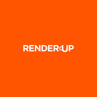 Rendercup Logo branding design dropshadow logo logotypes minimal typography vector