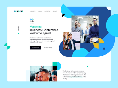 Weavent Business Conference business conference design event poland ratajczyk theme training ui ux visiontrust web webdesign website wordpress