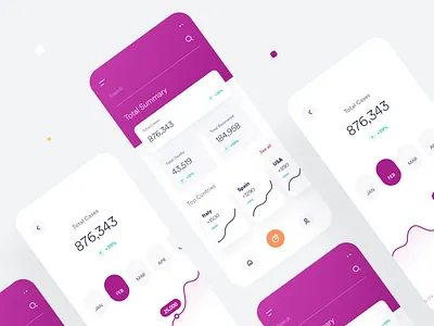 COVID-19 Data Visualization App app concept cool coronaapp covid 19 covid19 covidapp data design ios minimal mobile realtimedata report sleek stat ui ux virustracker visualization