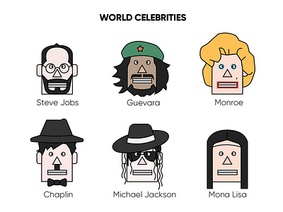 Celebrity Avatar apple artist avatar design avatar icons avatardesign avatars cartoon icon illustration illustrator motion steve jobs