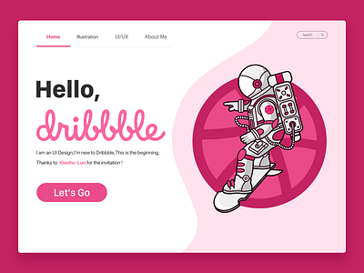 Astronaut animation app branding design illustration ux