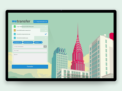 Wetransfer • UI design redesign ui design ux design wetransfer