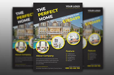 Real Estate Flyer Design business flyer corporate flyer design tamplate flyer flyer design flyer idea flyer mockup gym flyer real estate property realty rent rental residential sale