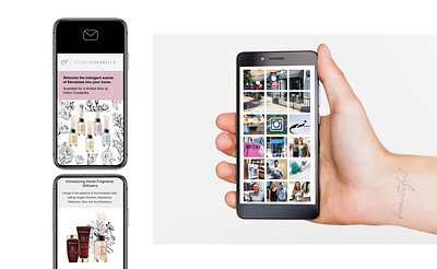 Salon Cosabella Content Creation + Email Marketing | Erika Brask content creation content design design email marketing social media web