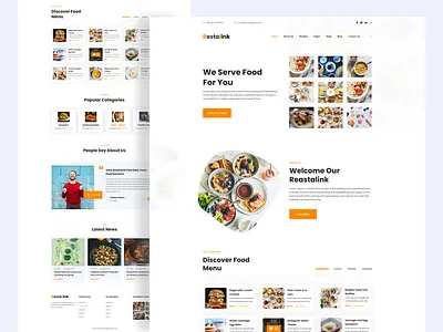 Restaurant Landing Page Template 2020 trend design agency agency business creative agency creative agency toronto dribbble best shot food google analytics statistics homepage illustration landing page landing page design minimal clean new trend modern design popular design restaurant restaurant trendy design uxdesign web app typography