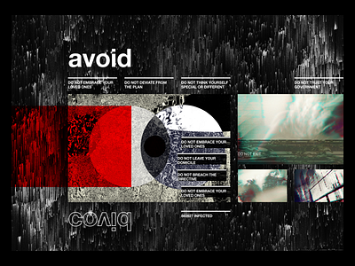 Stay at Home - Layout Experimentation 12 column abstract black broken brutalism brutalist brutalist design corrupt dark experimental glitch glitched typography ux