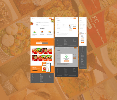 Ordo Food Project branding design illustration product design prototyping typography uidesign uxui web wireframe design