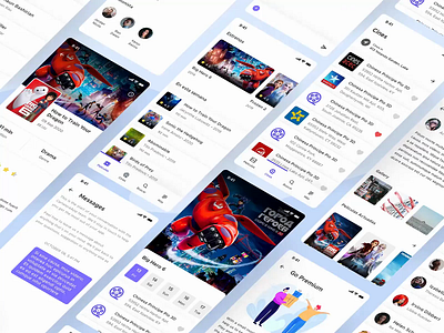 Cartelera Cine | UIs & Components 2020 design animation animation after effects app branding dark app dark ui design flat illustration minimal official redesign sketch sketchapp ui user experience user interface user interface design ux