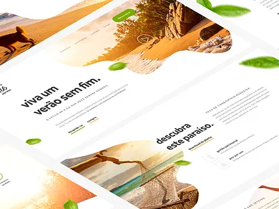 ÎLE MORMAII – WEBSITE UI beach clean clean ui hotel landing page mormaii nature resort ui ui ux uidesign web design webdesign website