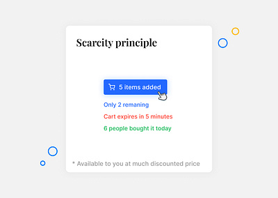 Scarcity principle design principle research terminology ux