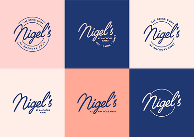 Restaurant logo design, cafe branding font logo suite logo variation