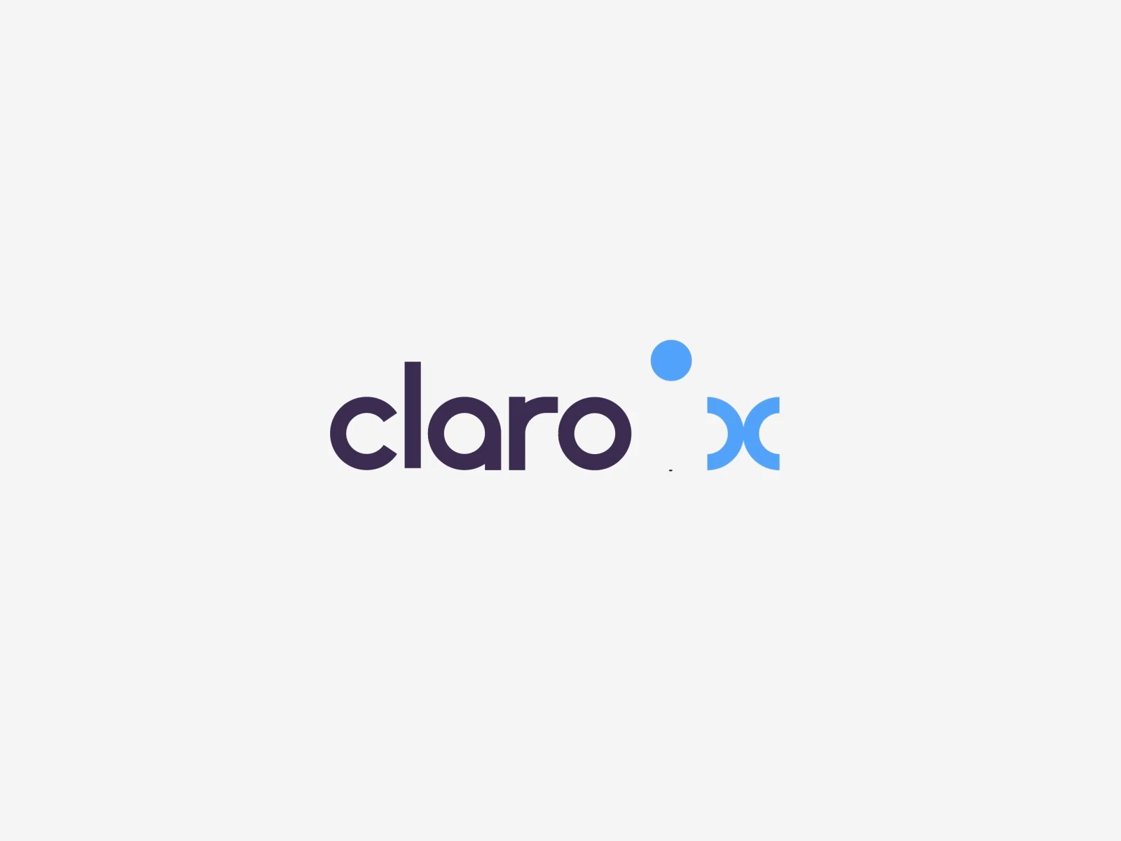 Claroox Logo animated animation animation 2d animation after effects ball bounce bounce branding design logo logo intro logoanimation logodesign logotype typography vector