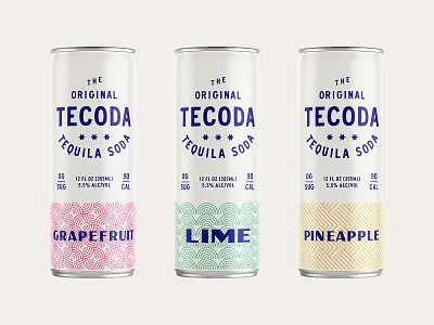 Teq Soda branding design packaging pattern soda tequila