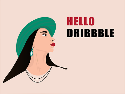 regina art design girl hat hellodribbble illustration illustrator inspiration vector woman