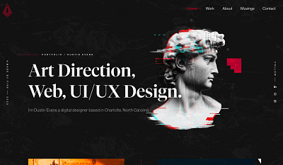 New Site Hero art direction design porftfolio web
