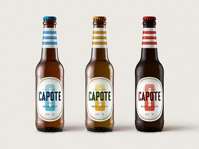 Capote 8 Beer Label Packaging Design beer brand branding brewery design logo packaging