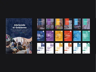 Editorial Collection | Abriendo el Gobierno | LABgobar booklet booklet design books branding collection cover cover design design editorial editorial design editorial layout government grid grid layout information layout layout design magazine magazine cover typography