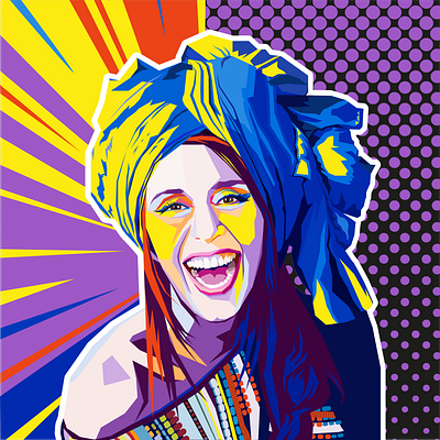 Jamala WPAP design illustration portrait portrait art vector wpap