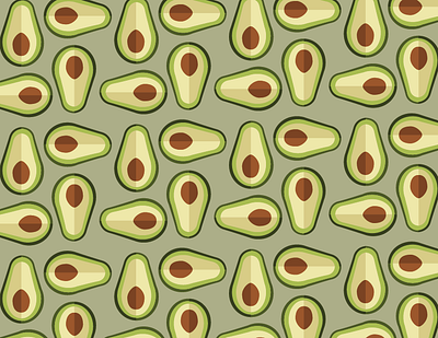 Avocados anyone? avocado design designer digital art drawing graphic design illustration illustrator pattern vector yummy