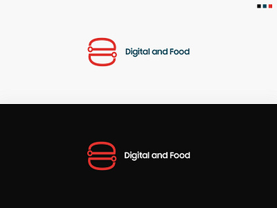 Digital and Food Logo branding creative logo design digital logo food logo logo logo a day minimal logo vector