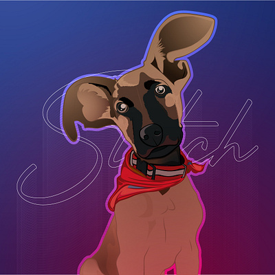 My Dog Stitch adobe illustrator design dog friend illustration pet vector illustration