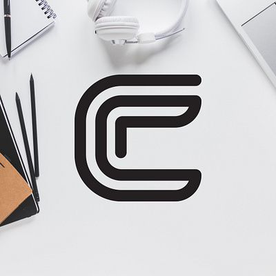 Monoline C Logo 36daysoftype letter lettermark logo logo design logodesign