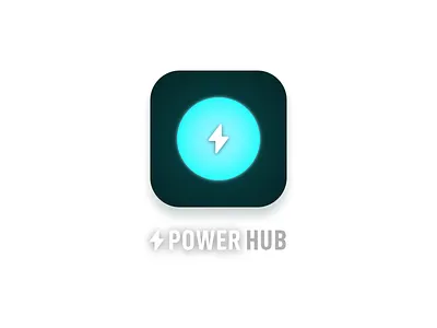 Power Hub app brand icon identity logo power