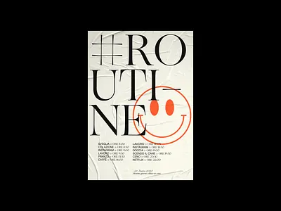 Covid Poster #1 / My daily routine design editorial editorial art editorial design editorial layout graphic illustration poster poster a day poster art poster challenge poster collection poster design typography vector