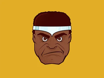 Luke Cage art color comic comics defenders flat hero illustration marvel power man vector