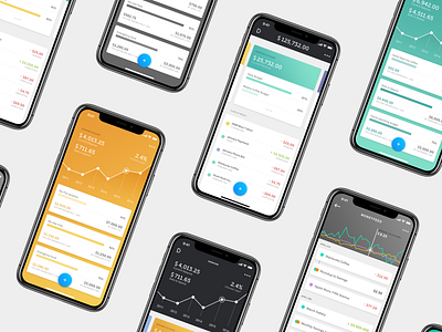 Douugh bank clean finance app fintech investments mobile mobile app modern money feed spending ui design ux design