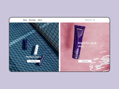 Full online cosmetic store catalogue creative design figma shop style top trend ui ux