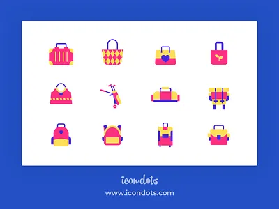 Icon Pack - Baggage flat icon icon icon design icon set iconography icons vector vector icons