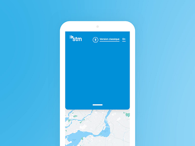 STM - Des idées qui nous transportent animation design flat flinto interactive map minimal ui ux vector