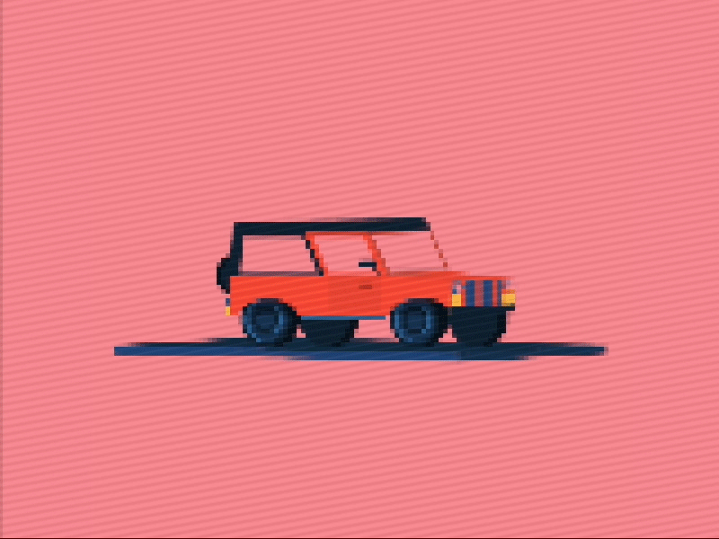 8 Bit Speed Demon 8 bit car jeep road speed